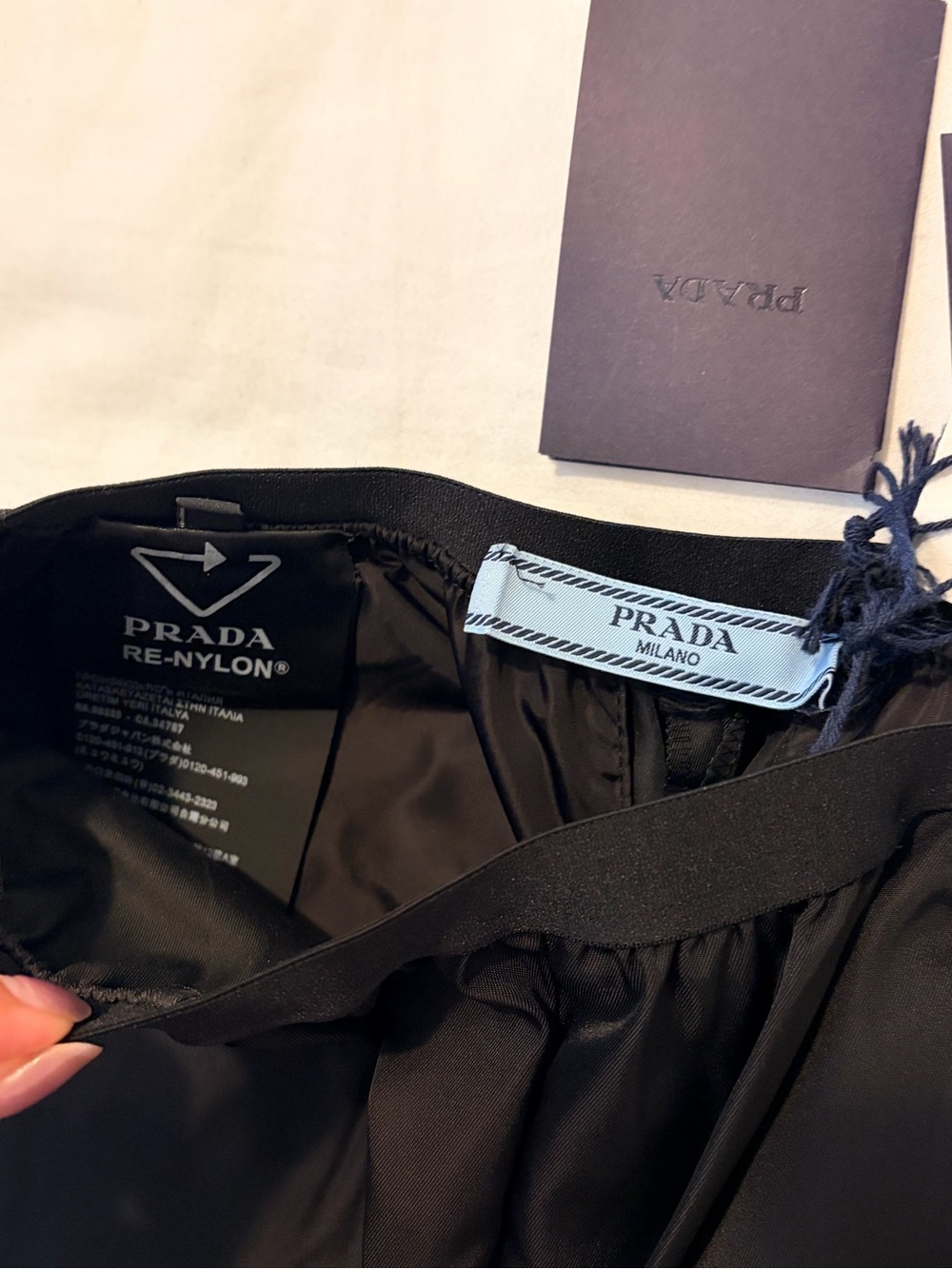Prada Black Satin Trousers - Picture 7 of 7